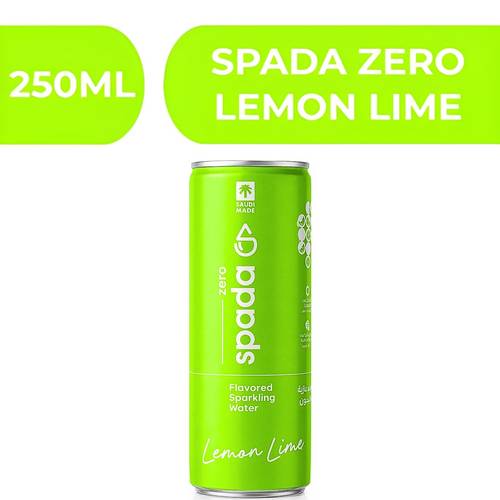 سبادا زيرو مياه فوارة بنكهة الليمون الحامض  -  24X250ml