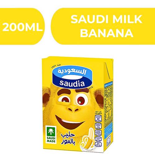 حليب السعودية موز  -  18X200ml