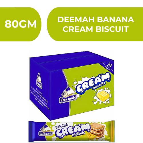 ديمة بسكويت بكريمة الموز  -  24X80gm