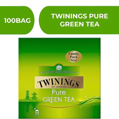 Twinings Pure Green Tea Bags  -  4X100BAG