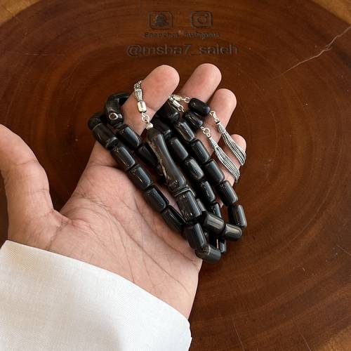 قرن جاموس بكركوش فضة عيار 925 من تصميمنا