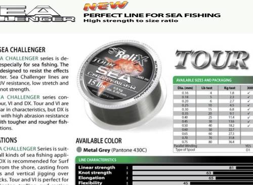 Relix SEA CHALLENGER naylon 15lb
