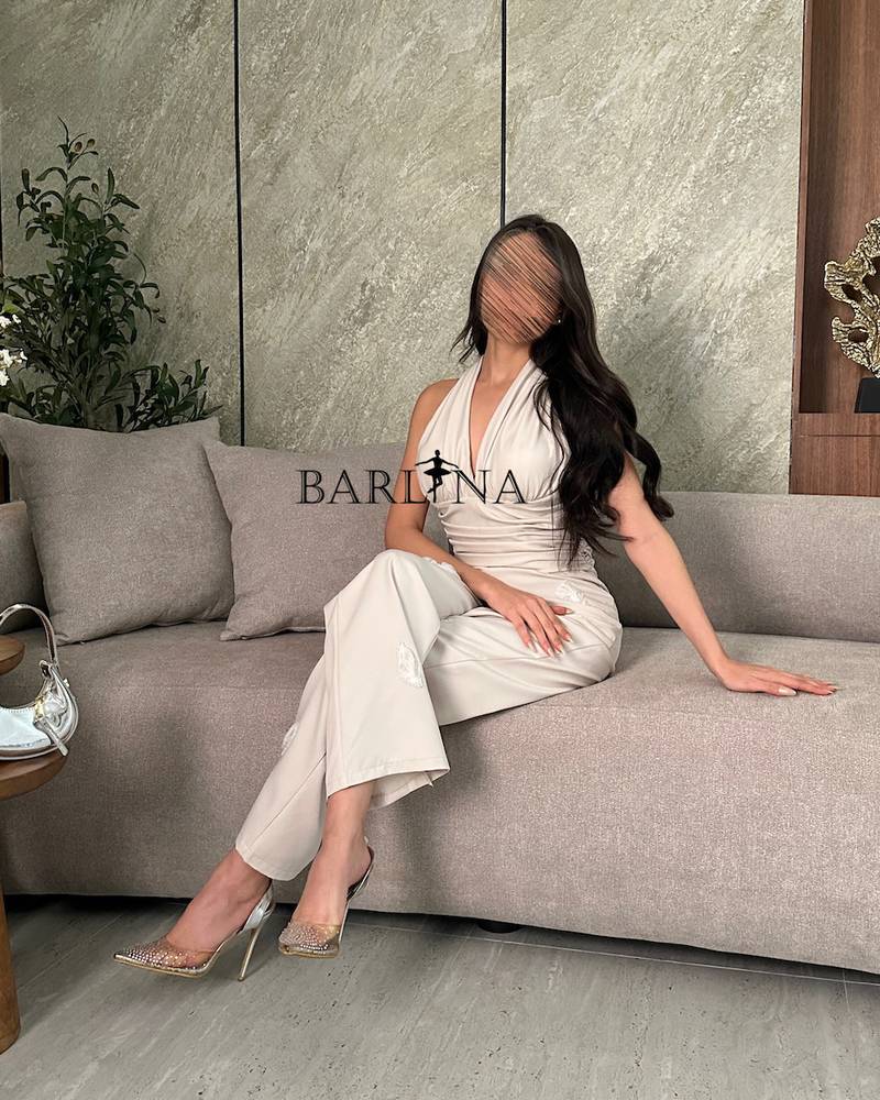 جمبسوت بناتي من قماش ناعم مريح مع ربطة شعر