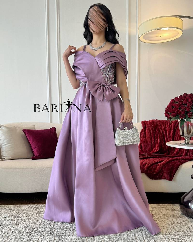 Mauve off shoulder dress best sale