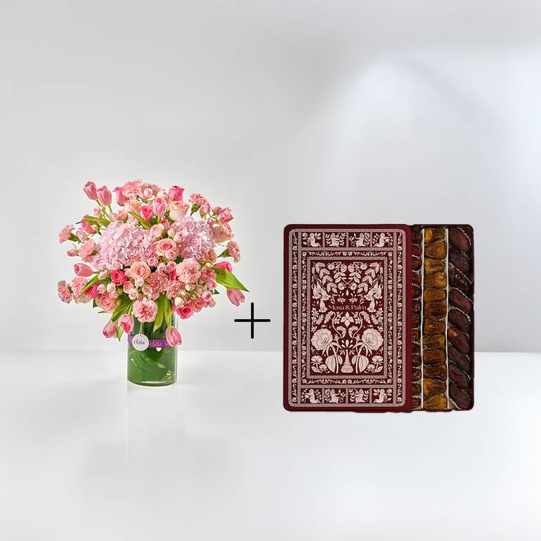 فازة الفرح الوردي + Saudi Rose Box