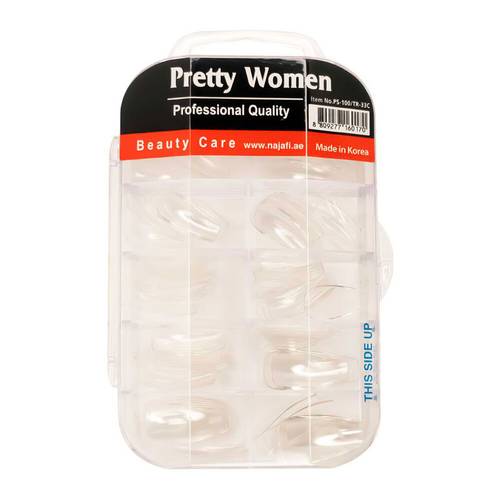 Pretty Woman transparent nail box (100 pieces) No. 33C