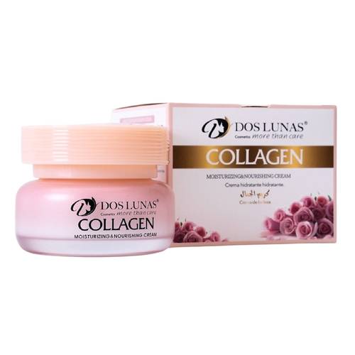 Dos Lunas Collagen Face Cream with Rose Extract for Nourishing and Moisturizing the Skin 50ml