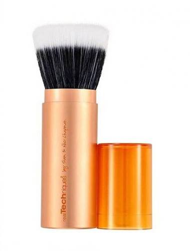 REAL TECHNIQUES Retractable Bronzer Brush Gold/Black/White