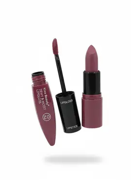 Two-tone red lipstick from Kiss Beauty No. 2