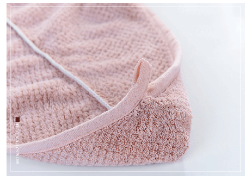 Quick hair drying towel - pink