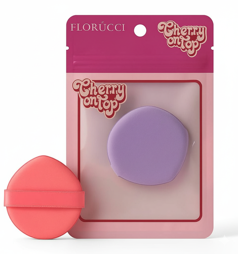 Makeup sponge applicator - medium sized circular design for even and natural makeup application