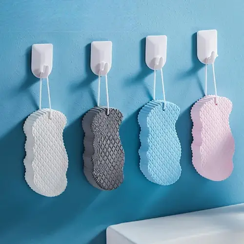 3D Sponge Piece for Exfoliating the Body and Removing Dead Skin - Random Color