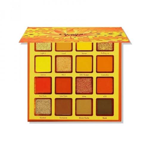 Kara Beauty Duo Eyeshadow Palette – Orange Pop, 16 Shades (ES87)