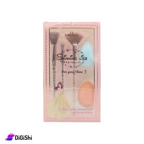 فرشاة مجموعة الكريستال السحري مع بيوتي بلندر من فيس روبي