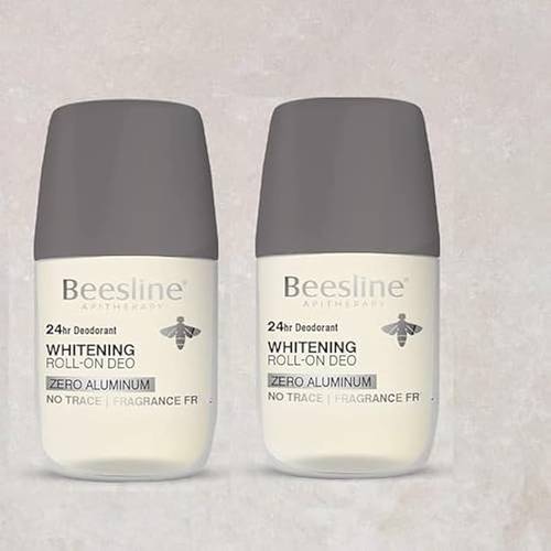 Deodorant for underarm odor relief, roll-on for women, aluminum-free and leaves no residue, 2 pack