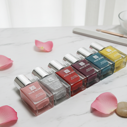 Multiple colored nail polish set from Rose Berry brand