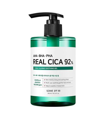 Some By Mi AHA, BHA, PHA Real Cica 92% Cool Calming Soothing Gel 300ml