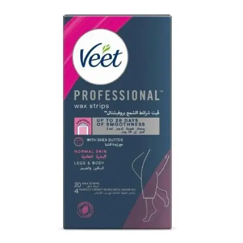 Veet Wax Strips – Normal Skin (20 Pieces)