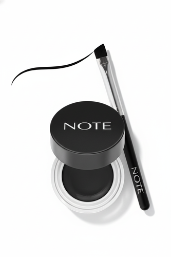Waterproof black gel eyeliner for a bold, long-lasting eye look