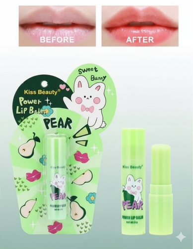 Kiss Beauty Lip Balm Pear