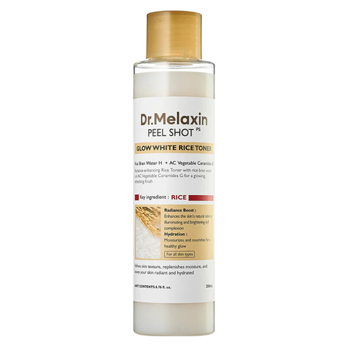 Dr. Milaxin White Rice Glow & Purity Toner 200ml.