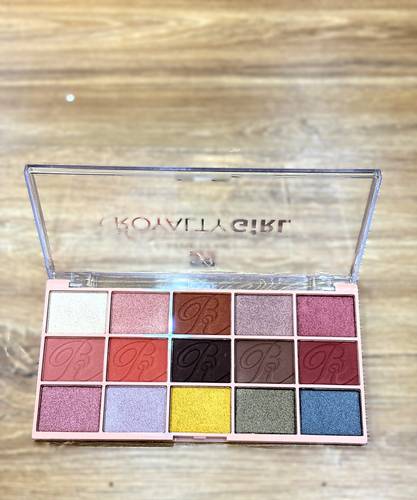 Eye shadow palette assortment 15 colors from rose berry