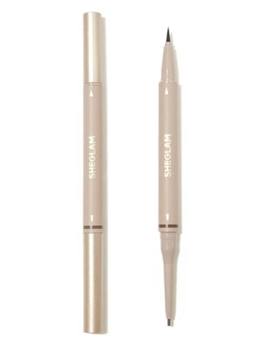 SHEGLAM 2 in 1 Brow On Demand Waterproof Eyebrow Pencil -Auburn