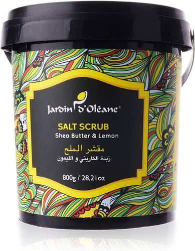 مقشر الملح بخلاصة زبدة الكاريني والليمون من جاردن دي اوليان 800ج