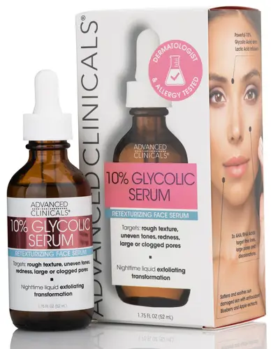 Advanced Clinicals Glycolic Acid 10% Skin Renewal Serum – 52 ml