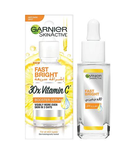 Garnier Skin Active Fast Bright 30x Vitamin C Anti Dark Spot Serum 30ml