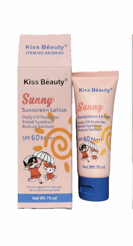 Kiss Beauty – Sunscreen Cream SPF 60, 70ml