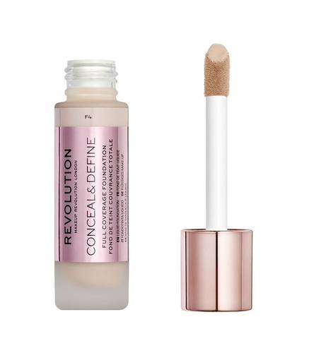 Revolution Conceal And Define Foundation F4 Beige 23ml