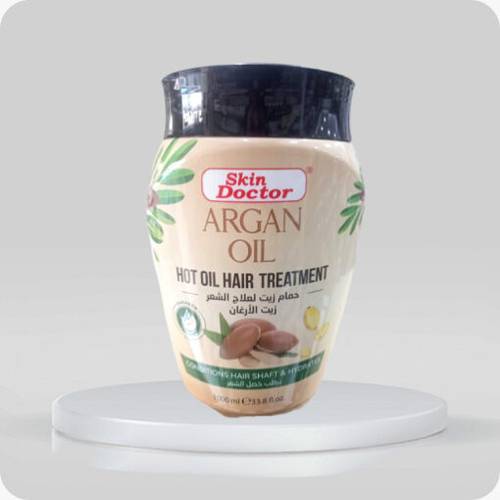 Oil bath for hair treatment with argan oil from Skin Doctor - moisturizing the hair strands