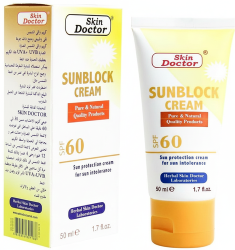 كريم واقي من الشمس 60 SPF من دكتور سكين -  50مل
