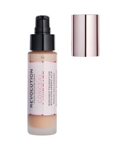 Revolution Conceal And Hydrate Foundation F12 Brown 23ml