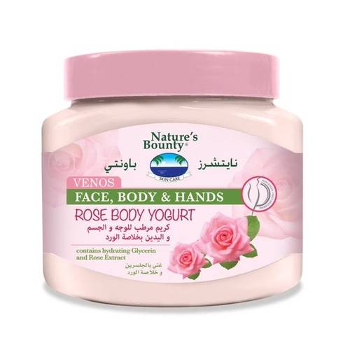 كريم مرطب للوجه والجسم واليدين بخلاصة الورد560 مل