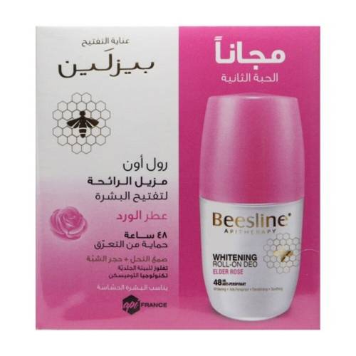 بيزلين مزيل عرق عطر الورد 1+1