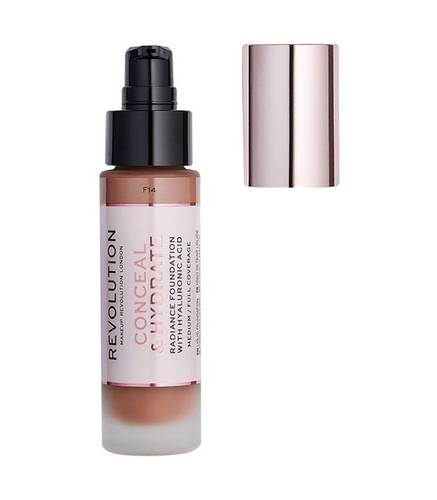 Revolution Conceal And Hydrate Foundation F14 Brown 23ml