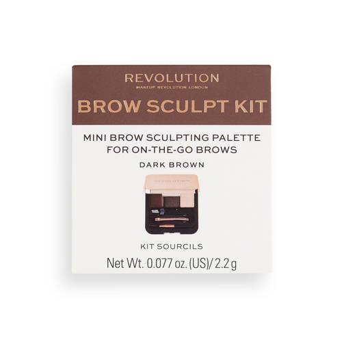 Revolution Eyebrow Sculpting Kit - Dark Brown 2.2g