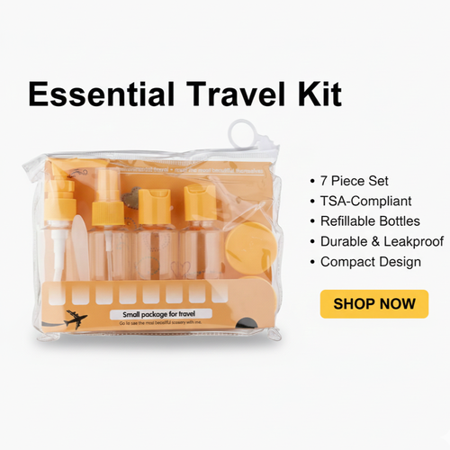 Travel Accessories Set (9 Pieces)