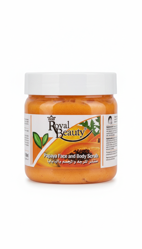 Face and body exfoliator from Royal Beauty Papaya -