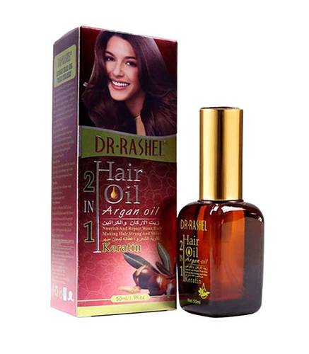 Dr.Rashel Hair Oil 2 in 1 Argan Oil with Keratin 50ml