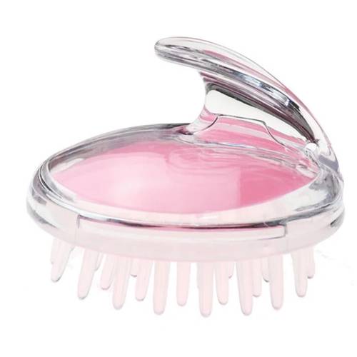 Silicone Head Massage Brush - Pink