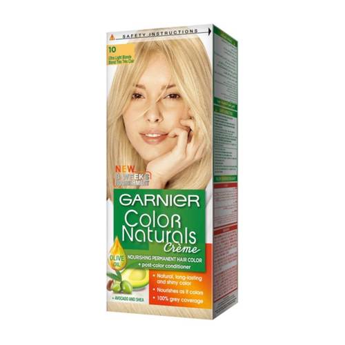 GARNIER Nourishing Permanent Hair Color With Conditioner Ultra Light Blonde 10