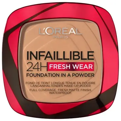بودرة الأساس Infaillible 24H Fresh Wear من لوريال باريس بدرجة 260 Golden Sun