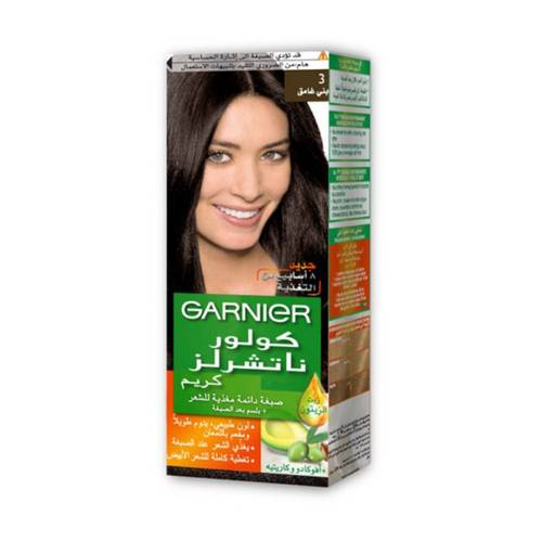 GARNIER Nourishing Permanent Hair Color With Conditioner Dark Brown 3
