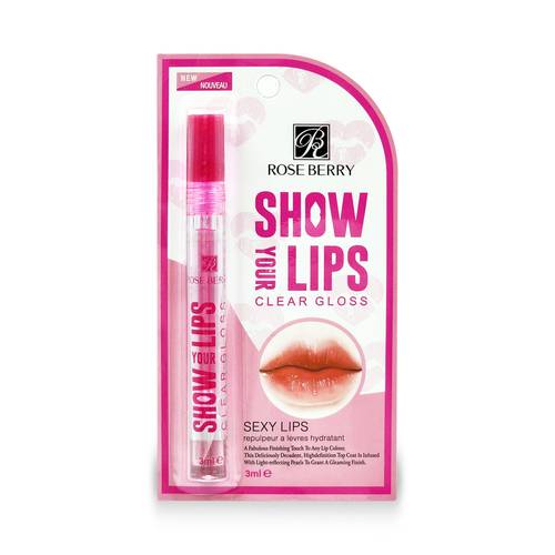 ROSE BERRY Show your lips Clear Gloss – 3ml