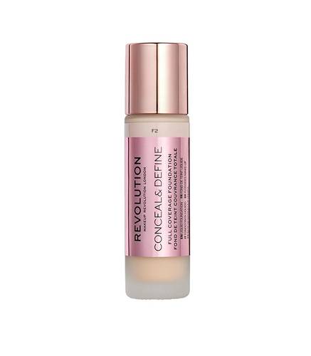 Revolution Conceal And Define Foundation F2 Beige 23ml