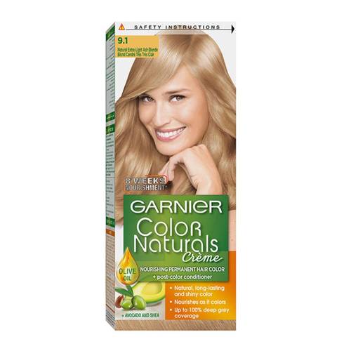 Garnier Color Naturals Cream Hair Color 9.1 Extra Ligth Ash Blonde