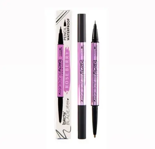 Two-sided dark brown eyebrow pencil by Barie